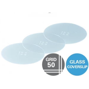 [10817] Gridded Glass Coverslips Grid-50